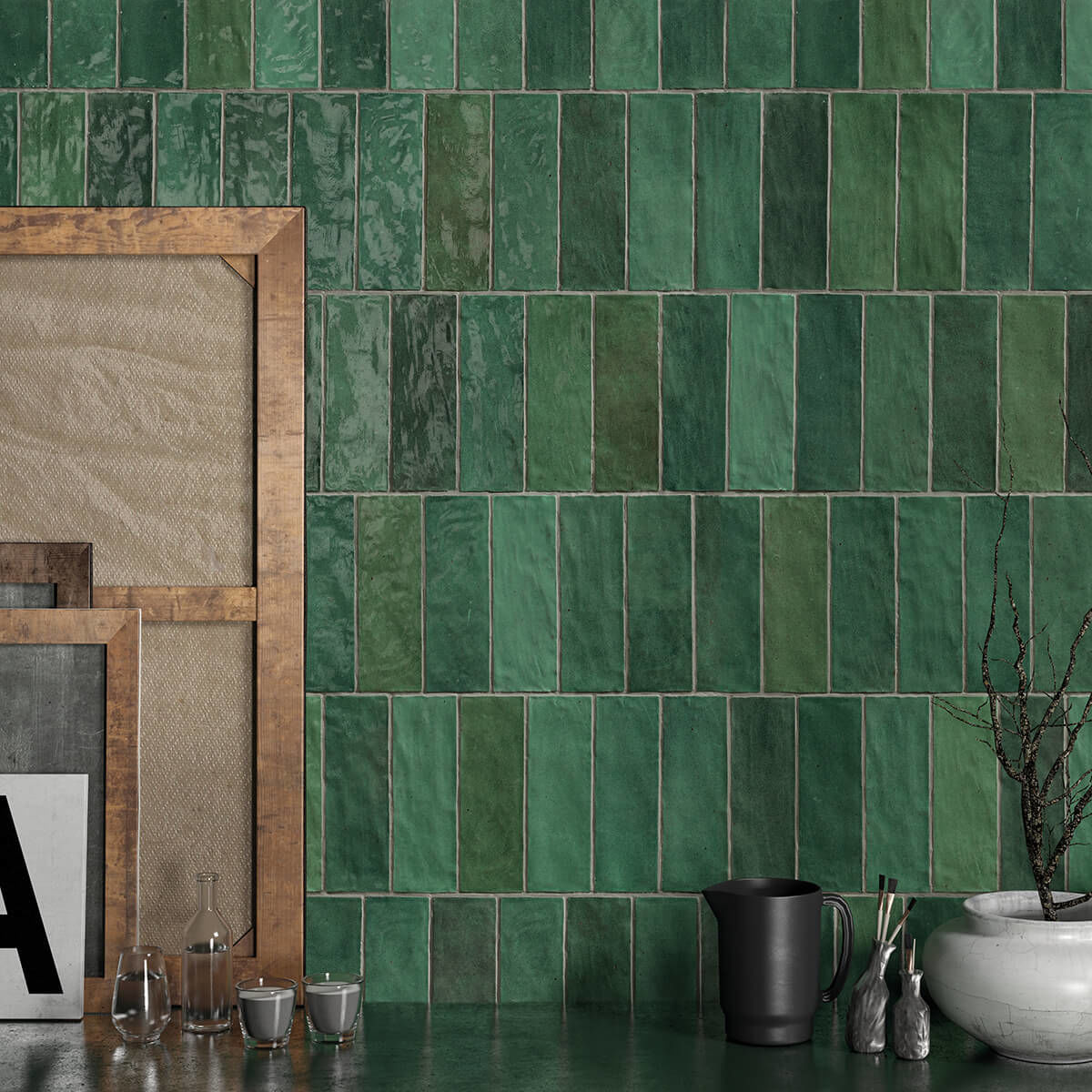 Shop Windsor Olive Metro Tiles Online | Tile Brand