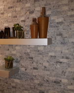 Picture of White & Grey Split Face Marble Tiles