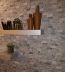 Picture of White & Grey Split Face Marble Tiles