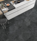 Picture of Brazilian Slate Nero Stone Effect Porcelain Tiles