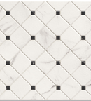 Picture of Pantheon Carrara White Patterned Tiles