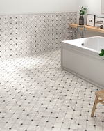 Picture of Pantheon Carrara White Patterned Tiles