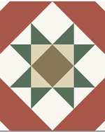 Picture of Marlow Red Patterned Tiles