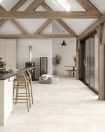 Picture of Devonshire Bianco Antique Limestone Effect Porcelain Tiles
