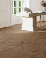 Picture of Warm Oak Parquet Wood Effect Porcelain Tiles