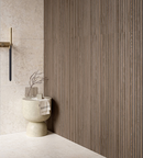Picture of Nordic Cognac Walnut Slatted Wood Effect Porcelain Tiles