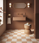 Picture of Terracotta Light Checkerboard Tiles