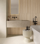 Picture of Scandi Light Oak Slatted Wood Effect Porcelain Tiles