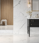 Picture of Chiara White Statuario Polished Marble Effect Porcelain Tiles
