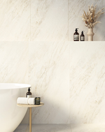 Picture of Odyssey Pearl White Matte Marble Effect Porcelain Tiles
