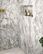 Picture of Lucia Arabescato Marble Effect Porcelain Tiles