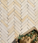 Picture of Tuscan Beige Sandstone Sawn & Tumbled Cobbles